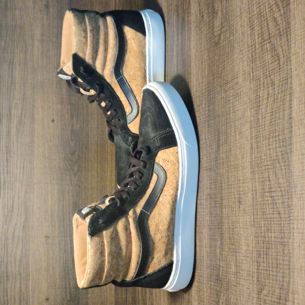 Vans Cork Sk8 Hi Cup Tan and Black
